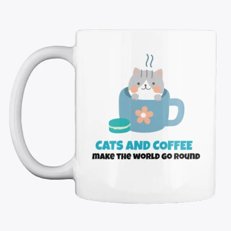 Cats + coffee mug